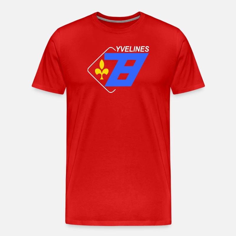 Yvelines - Männer Premium Bio T-Shirt - Rot