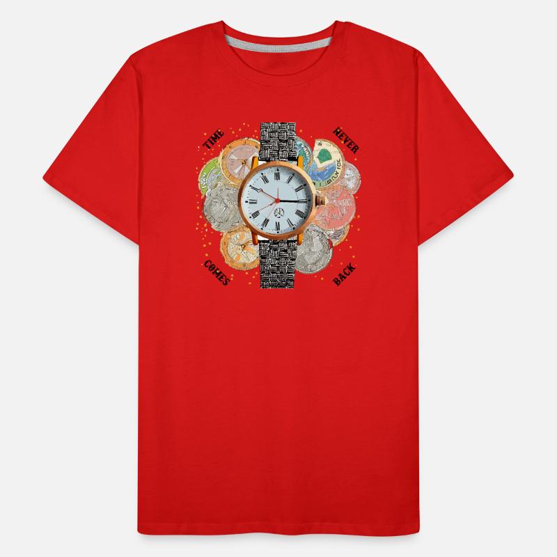 Time never comes back. Men's Premium Organic T-Shirt