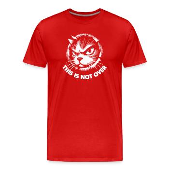 Pas plus de 1 - T-shirt bio Premium Homme - rouge - Devant - Damien (186cm)