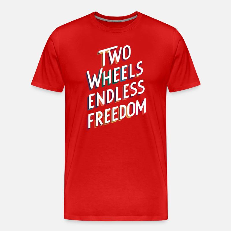 Conception de vélo Endless Freedom - T-shirt bio Premium Homme - rouge