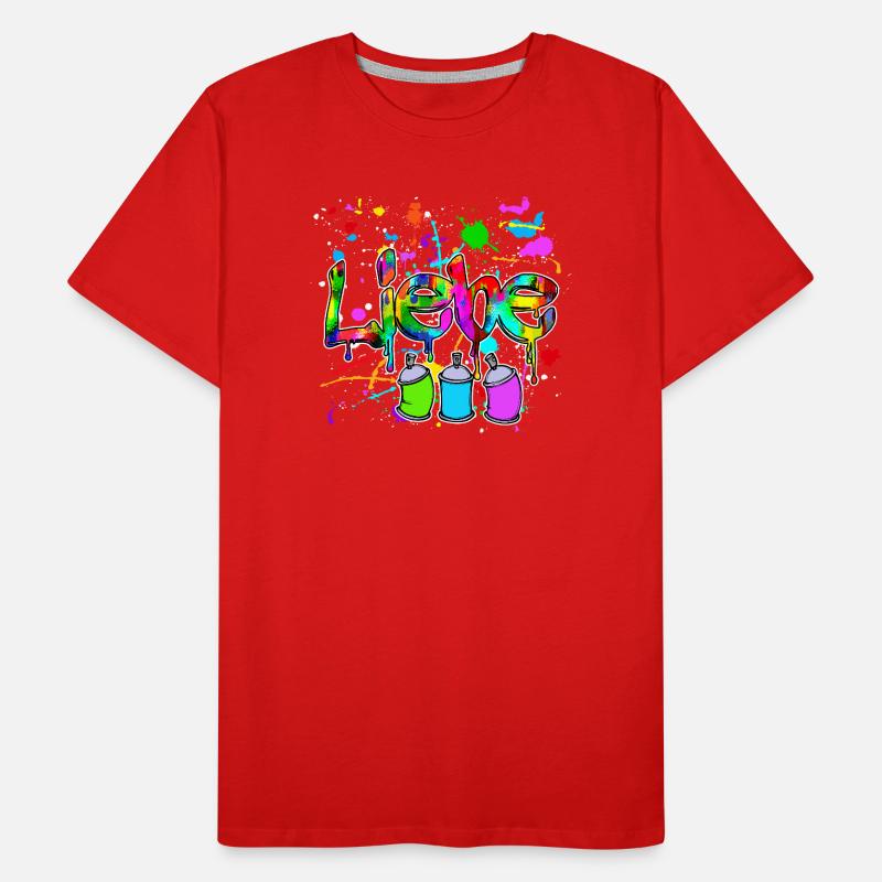 Spraydose Strassenkunst Wildstyle Graffite Sprayer Männer Premium Bio T-Shirt