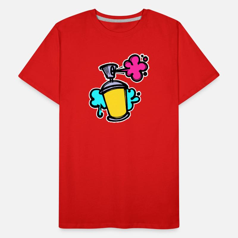 Graffiti Sreet Art Spraydose Sprayer Wildstyle Männer Premium Bio T-Shirt