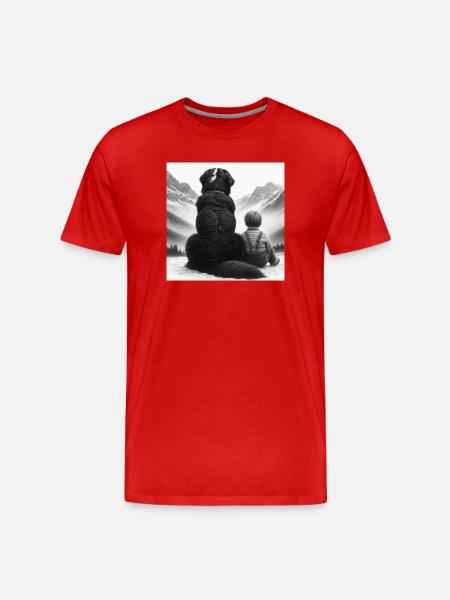 Bernese mountain dog - Men's Premium Organic T-Shirt - red