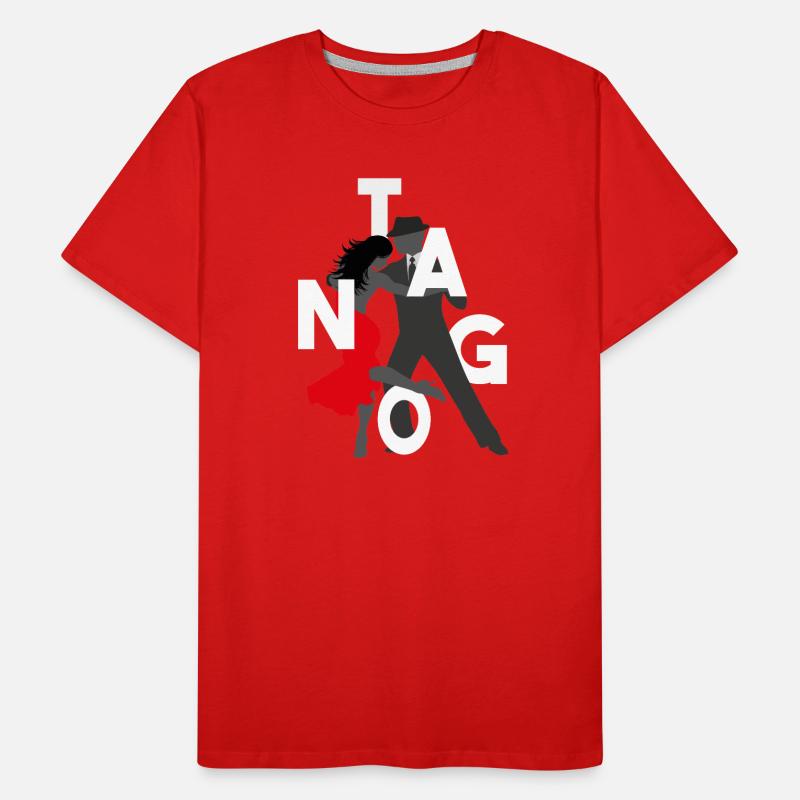 Tango Tänzer Männer Premium Bio T-Shirt