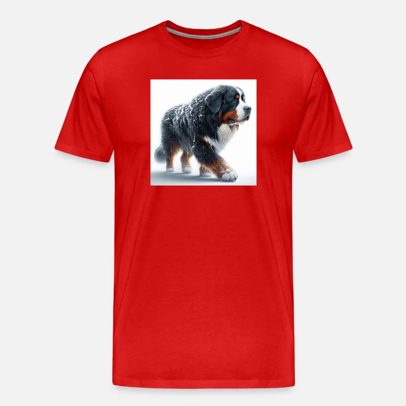 Berner Sennenhund - Männer Premium Bio T-Shirt - Rot