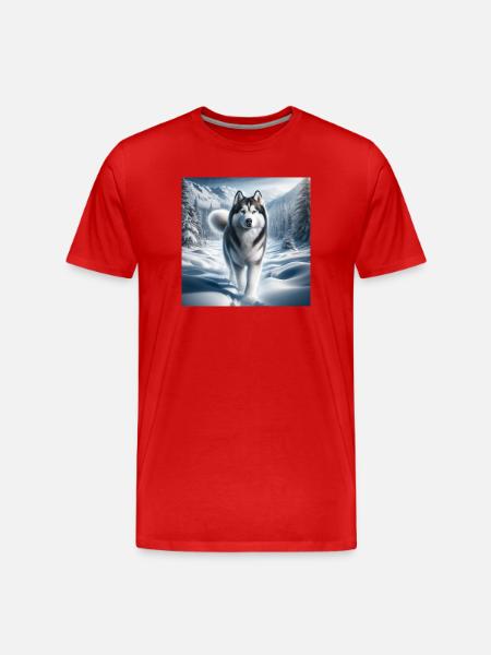 Rauque - T-shirt bio Premium Homme - rouge