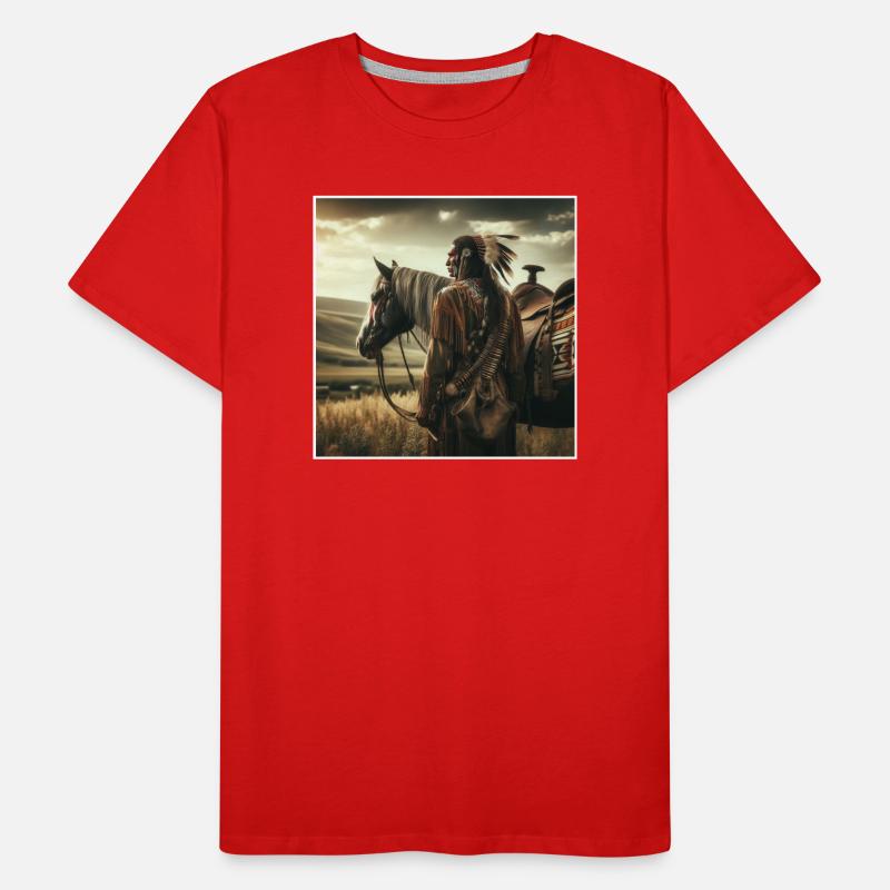 Amérindien T-shirt bio Premium Homme