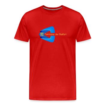 Territory of Belfort - Men's Premium Organic T-Shirt - red - Front - Damien (186cm)
