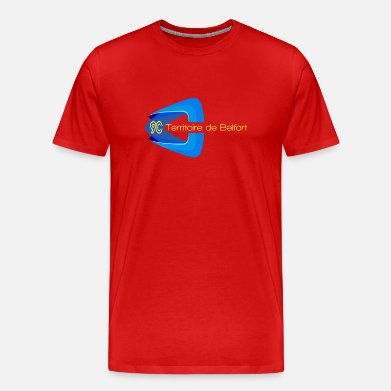 Territorium von Belfort - Männer Premium Bio T-Shirt - Rot