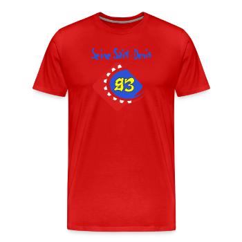 Seine Saint Denis - Männer Premium Bio T-Shirt - Rot - Vorne - Damien (186cm)