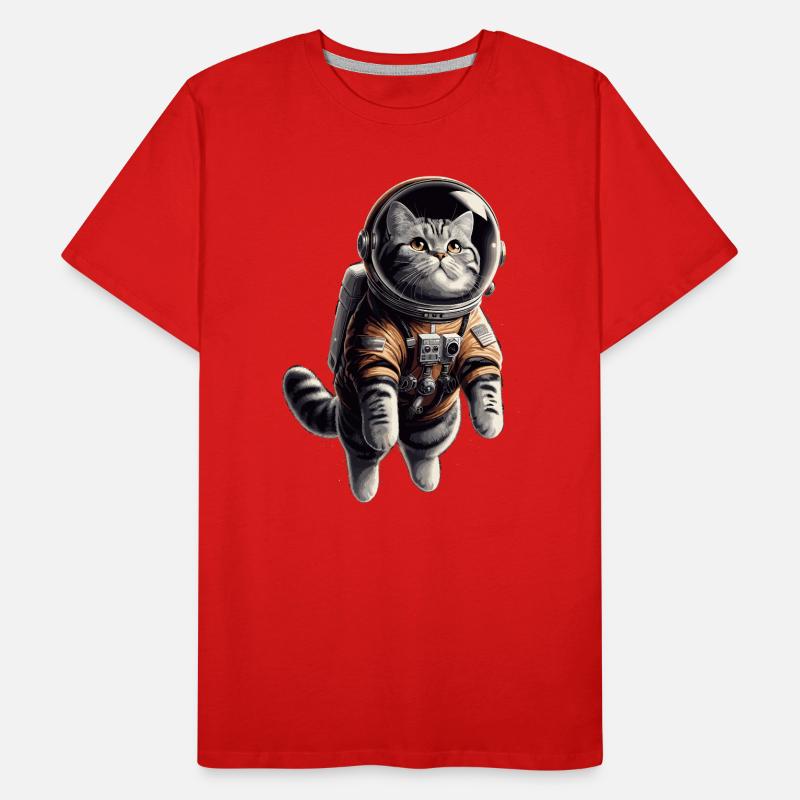 Astronaut BKH getigert Geschenk Männer Premium Bio T-Shirt