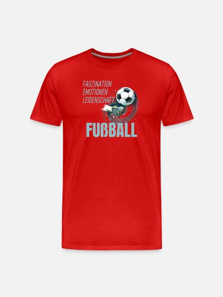 Faszination - Emotionen - Leidenschaft - Männer Premium Bio T-Shirt - Rot
