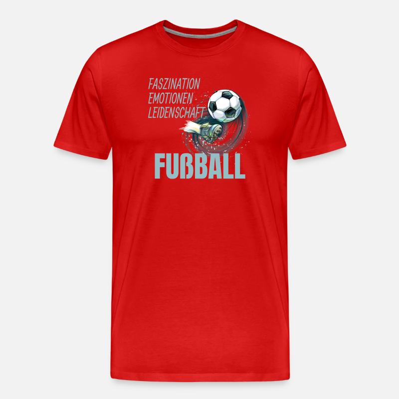 Faszination - Emotionen - Leidenschaft - Männer Premium Bio T-Shirt - Rot