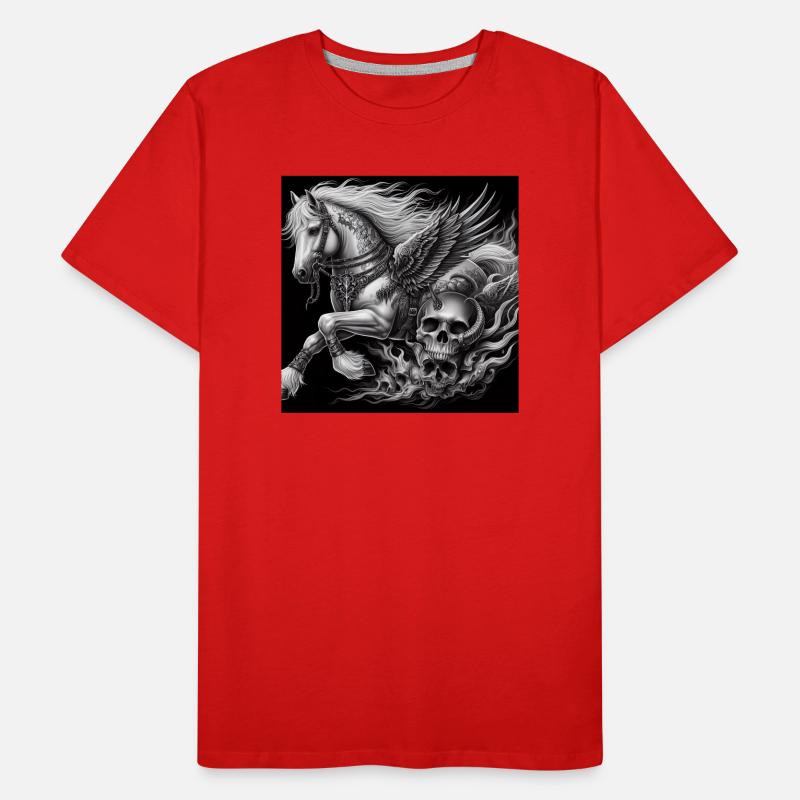 Schwerer Pegasus Männer Premium Bio T-Shirt