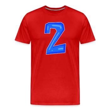 2 - Männer Premium Bio T-Shirt - Rot - Vorne - Damien (186cm)