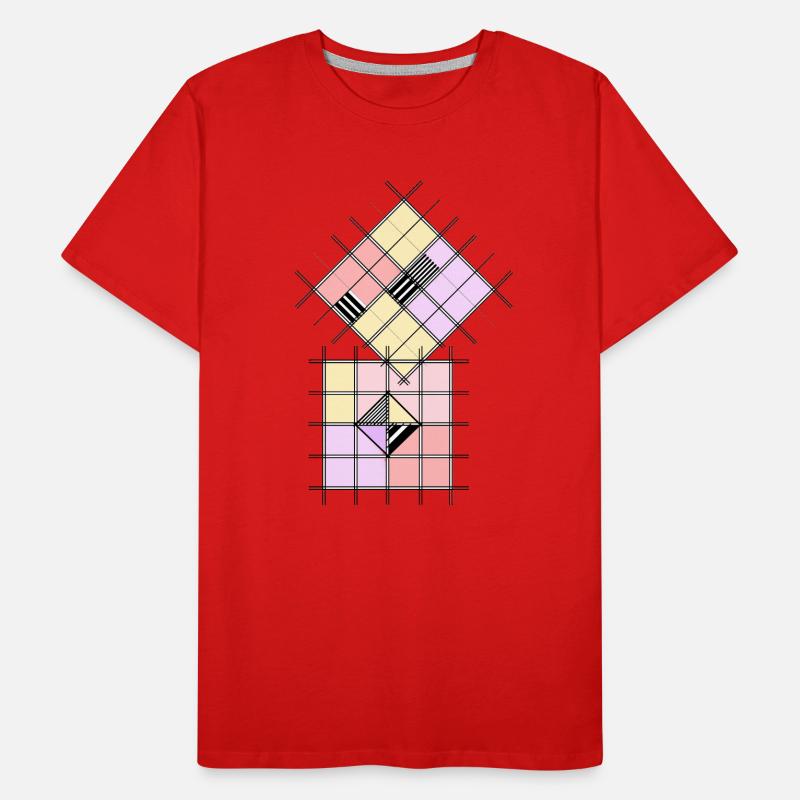 Geometrische Form Männer Premium Bio T-Shirt
