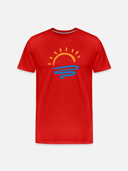 Soleil & Mer - T-shirt bio Premium Homme - rouge