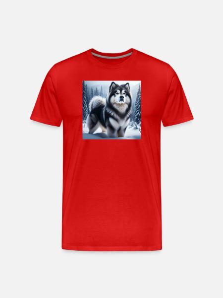 Malamute d’Alaska - T-shirt bio Premium Homme - rouge