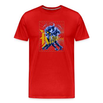 Kizomba Social Perspective Urban Kiz - Men's Premium Organic T-Shirt - red - Front - Damien (186cm)