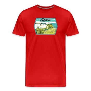 Algarve, Notre Dame da Rocha, Porches - Men's Premium Organic T-Shirt - red - Front - Damien (186cm)