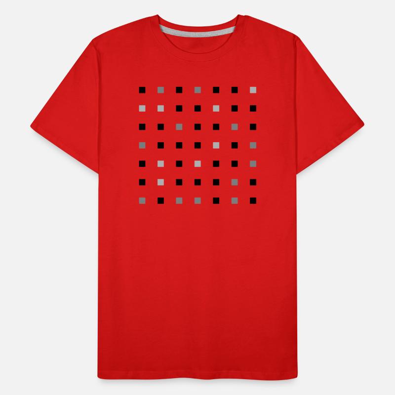 Square Grid Men's Premium Organic T-Shirt