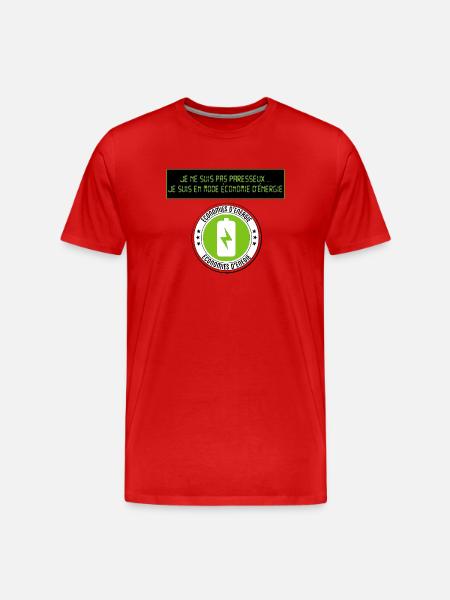 I'm not lazy - Men's Premium Organic T-Shirt - red