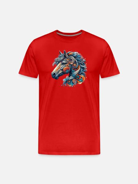 Cheval - T-shirt bio Premium Homme - rouge