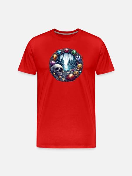Treasure Island - Men's Premium Organic T-Shirt - red