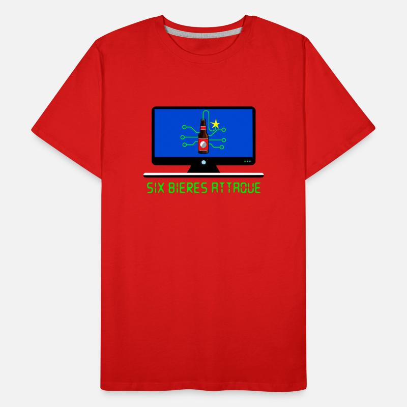 Six beers attack Men's Premium Organic T-Shirt