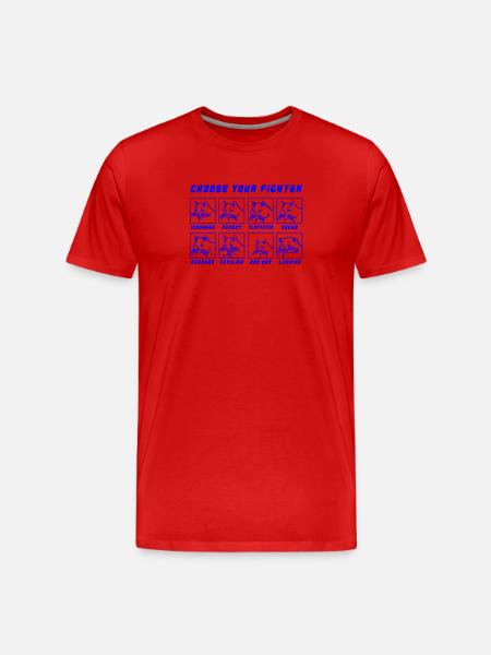 Choose your Fighter  - Men's Premium Organic T-Shirt - red