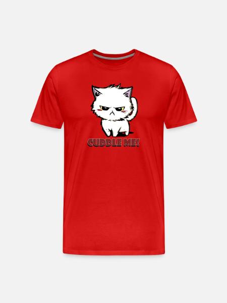 cuddle me2 - Männer Premium Bio T-Shirt - Rot