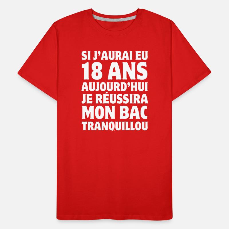baccalauréat, bac, diplôme, bachelier T-shirt bio Premium Homme