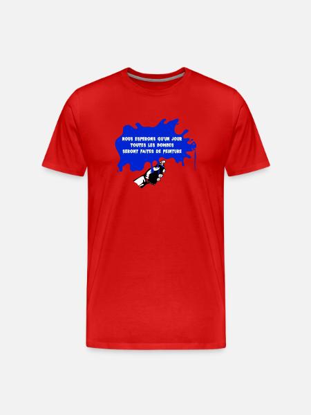 All Spray Paint - Men's Premium Organic T-Shirt - red