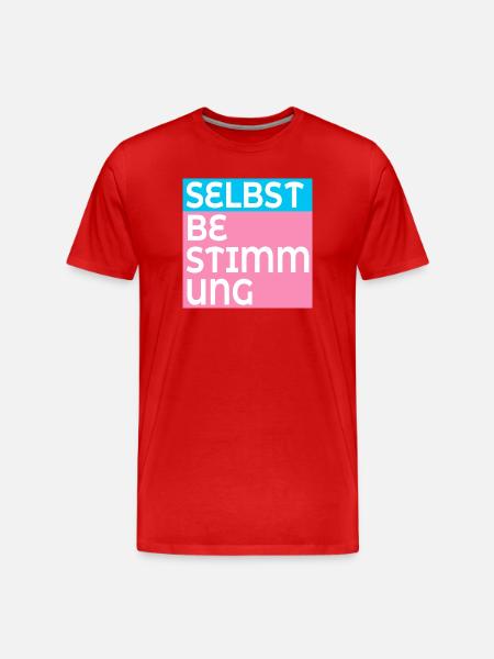 TRANS SELBSTBESTIMMUNG - Männer Premium Bio T-Shirt - Rot