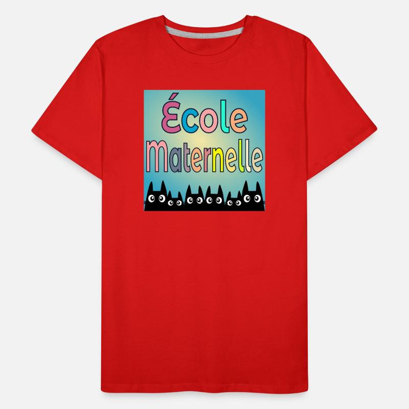 École Maternelle CHATS T-shirt bio Premium Homme