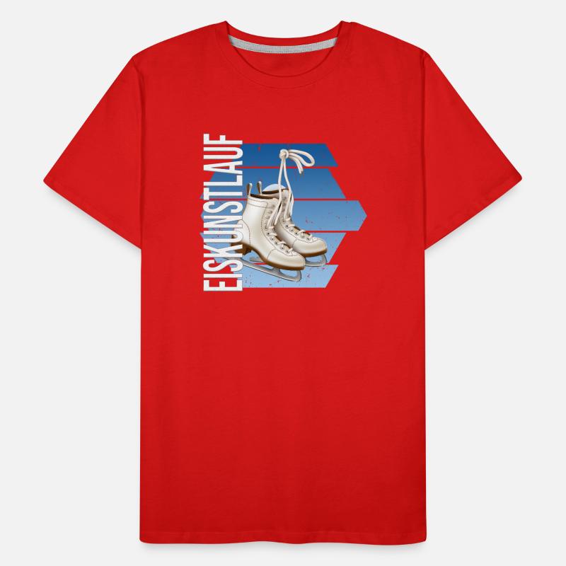 Eiskunstlauf Männer Premium Bio T-Shirt