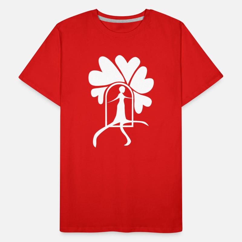 Sortez blanc T-shirt bio Premium Homme