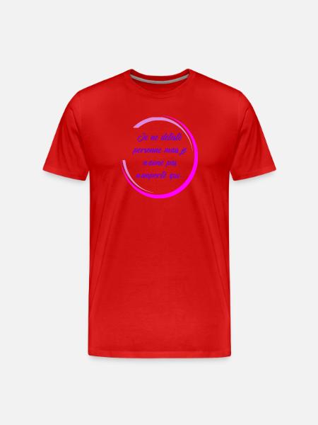 I don't hate anyone - Men's Premium Organic T-Shirt - red