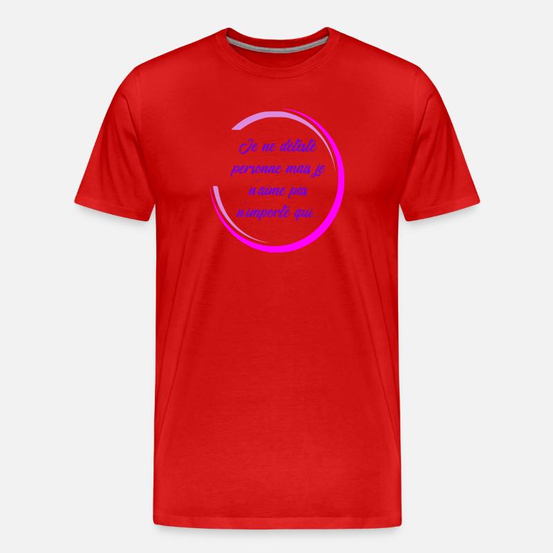 I don't hate anyone - Men's Premium Organic T-Shirt - red