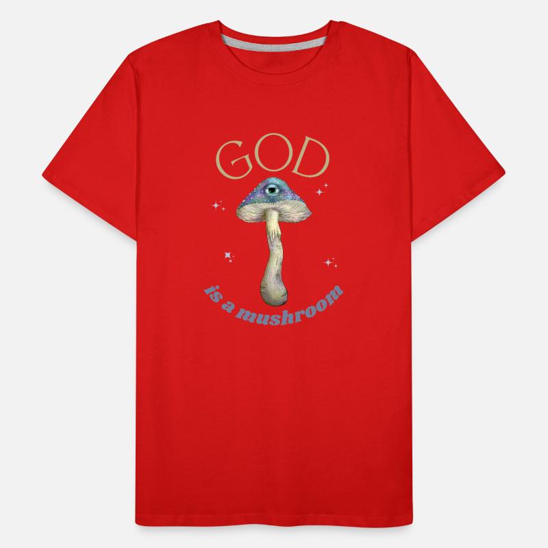 Dieu est un champignon T-shirt bio Premium Homme