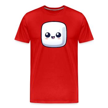 Sweet Marshmallow Sugar Comic - Men's Premium Organic T-Shirt - red - Front - Damien (186cm)