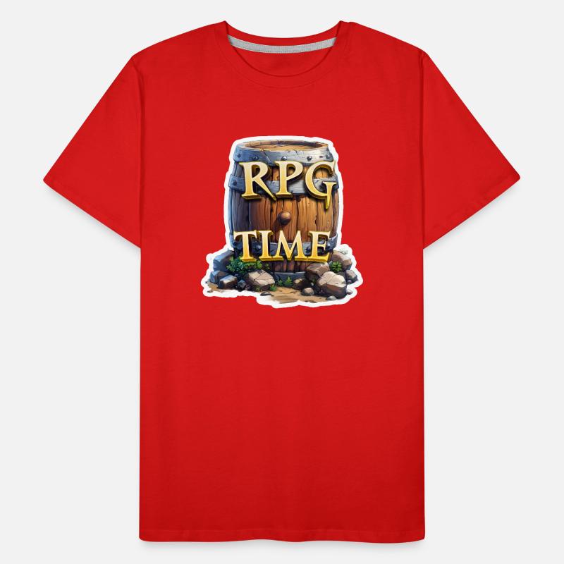 RPG Time RPG Barrel avec de la bière T-shirt bio Premium Homme