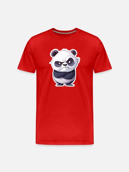 Panda offensé pris - T-shirt bio Premium Homme - rouge