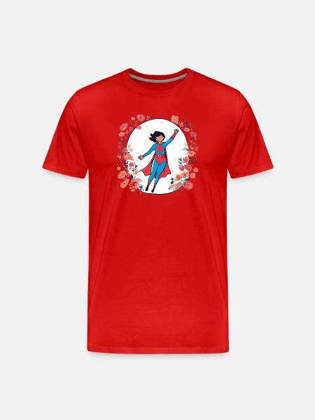 Super-Mom - Men's Premium Organic T-Shirt - red