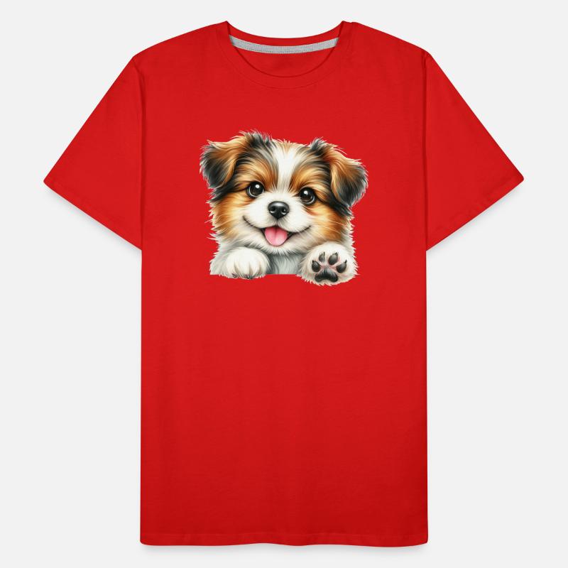 Cute dog Men's Premium Organic T-Shirt