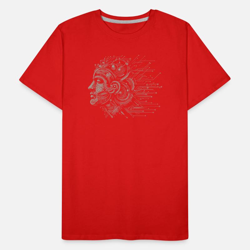 Brain in circuit design Men's Premium Organic T-Shirt