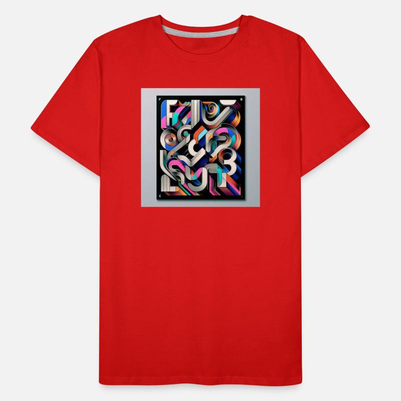 Typographie expérimentale T-shirt bio Premium Homme