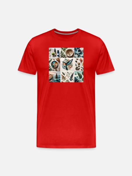 Nature in Art - Men's Premium Organic T-Shirt - red