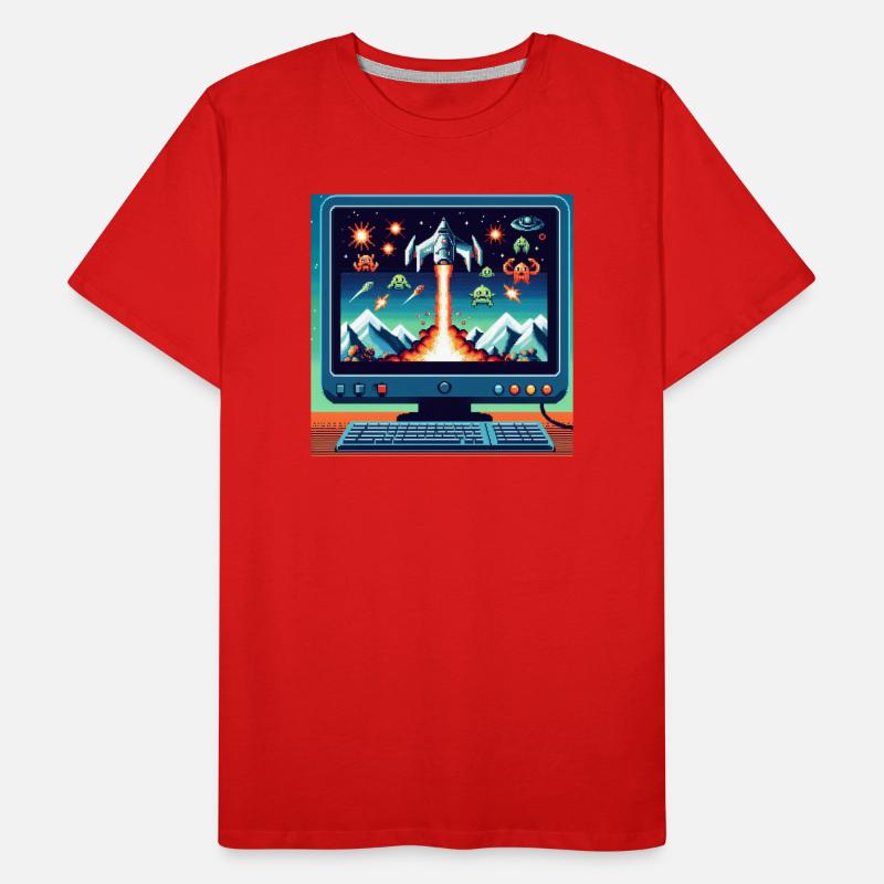 Jeu d’avion rétro T-shirt bio Premium Homme