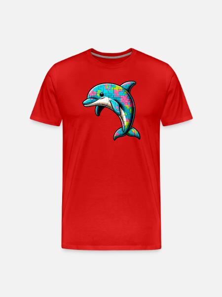 Dauphin - T-shirt bio Premium Homme - rouge